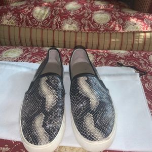 Vince Snake Print Platform Sneaker
